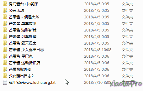 Tumblr 芒果酱户外露出系列 全集12套