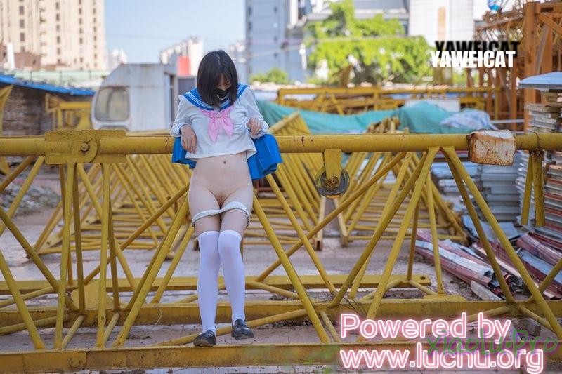 @押尾猫 - 户外建筑工地清纯学生制服 露出+ZIWEI 1080P