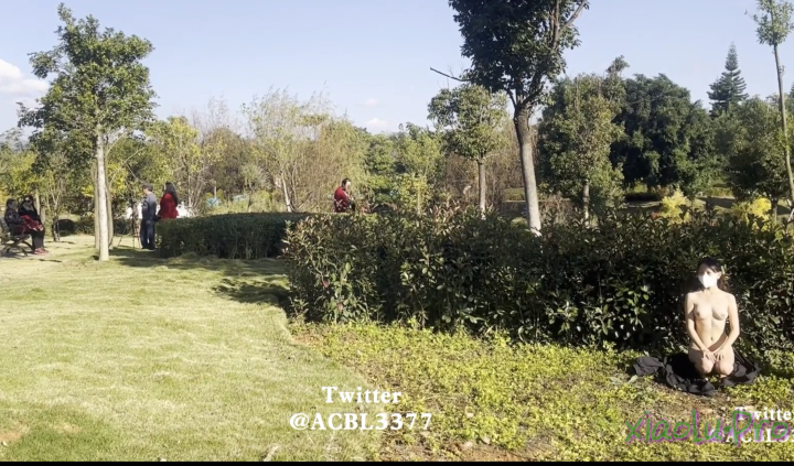 @爱吃菠萝 - 真爱粉福利 小区楼道内裸身露出+公园踏春 [1080p/2V/1.75G]