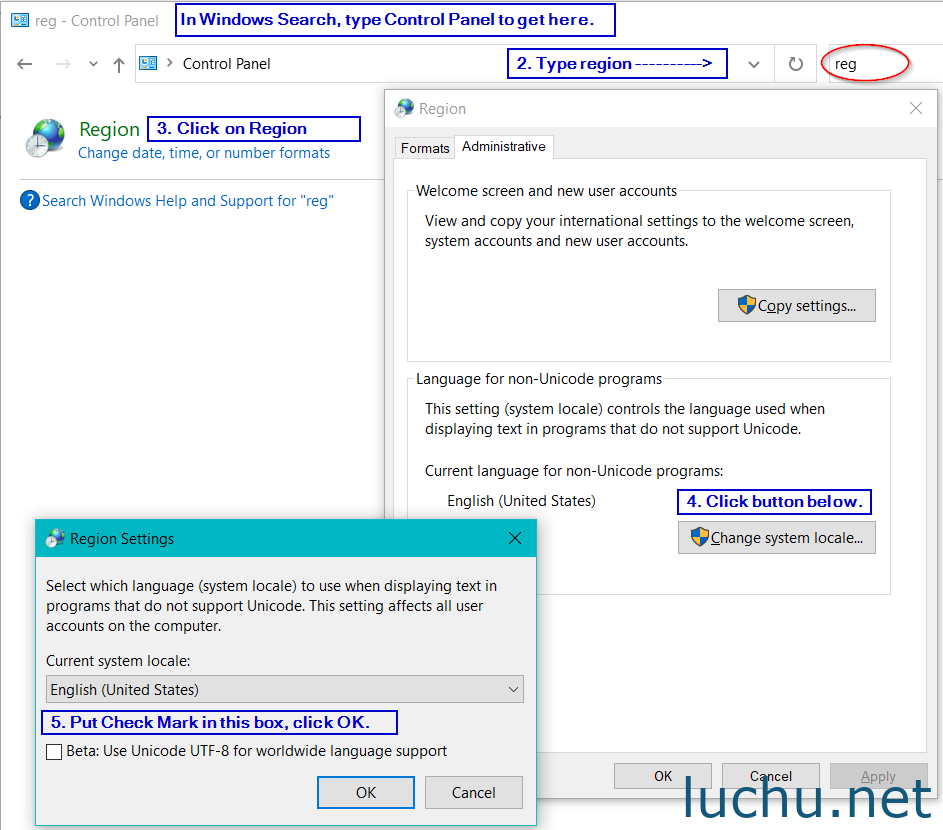 How to enable UTF-8 worldwide support.