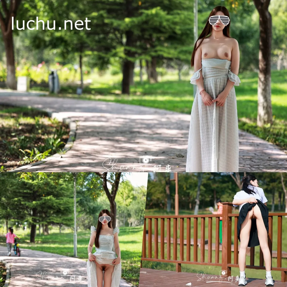 摄影师shuang·阿爽 约拍小姐姐户外露出 156P+27V (721M)