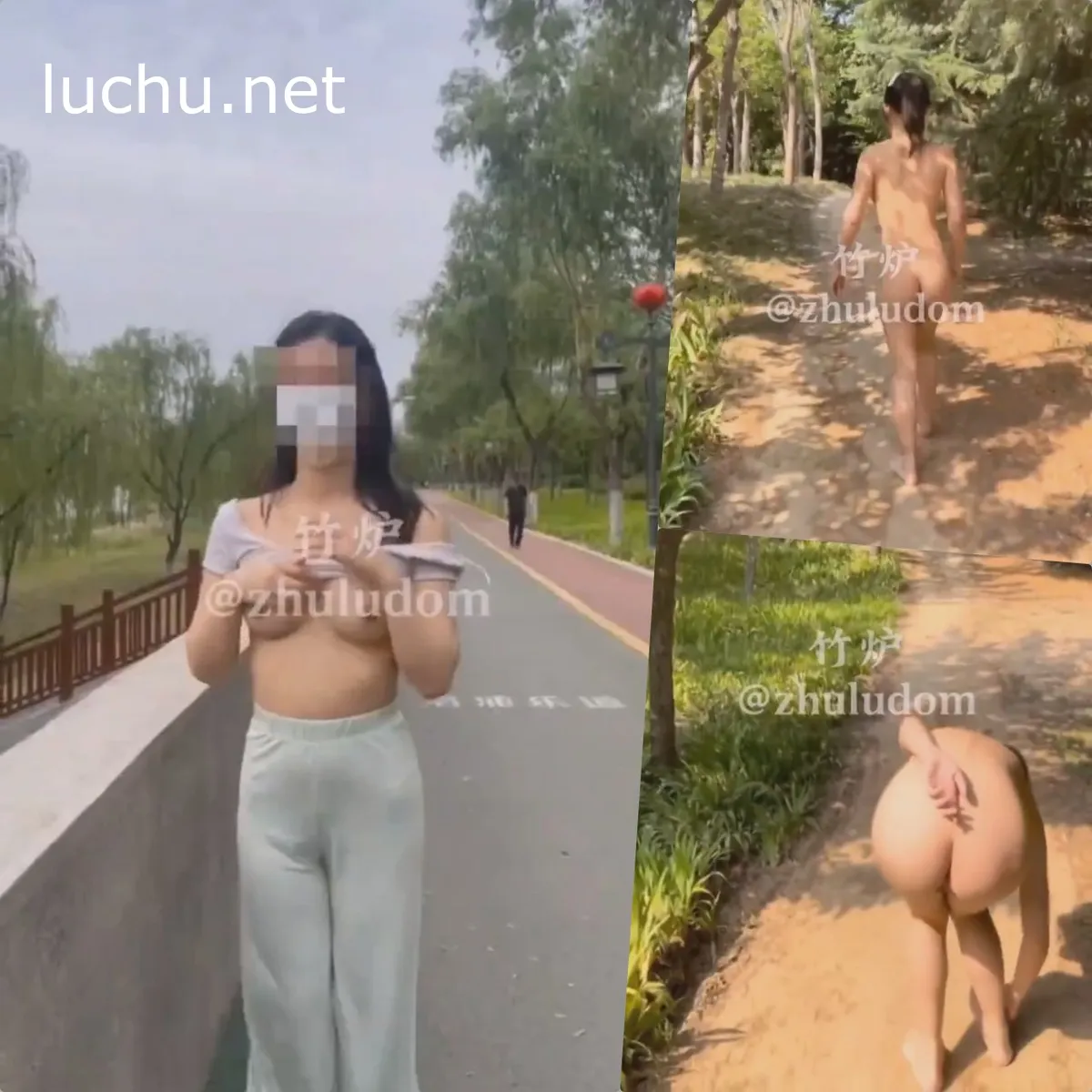 字母圈调教大神 竹炉zhuludom 强制户外露出调教 私拍福利 68V (2.02G)