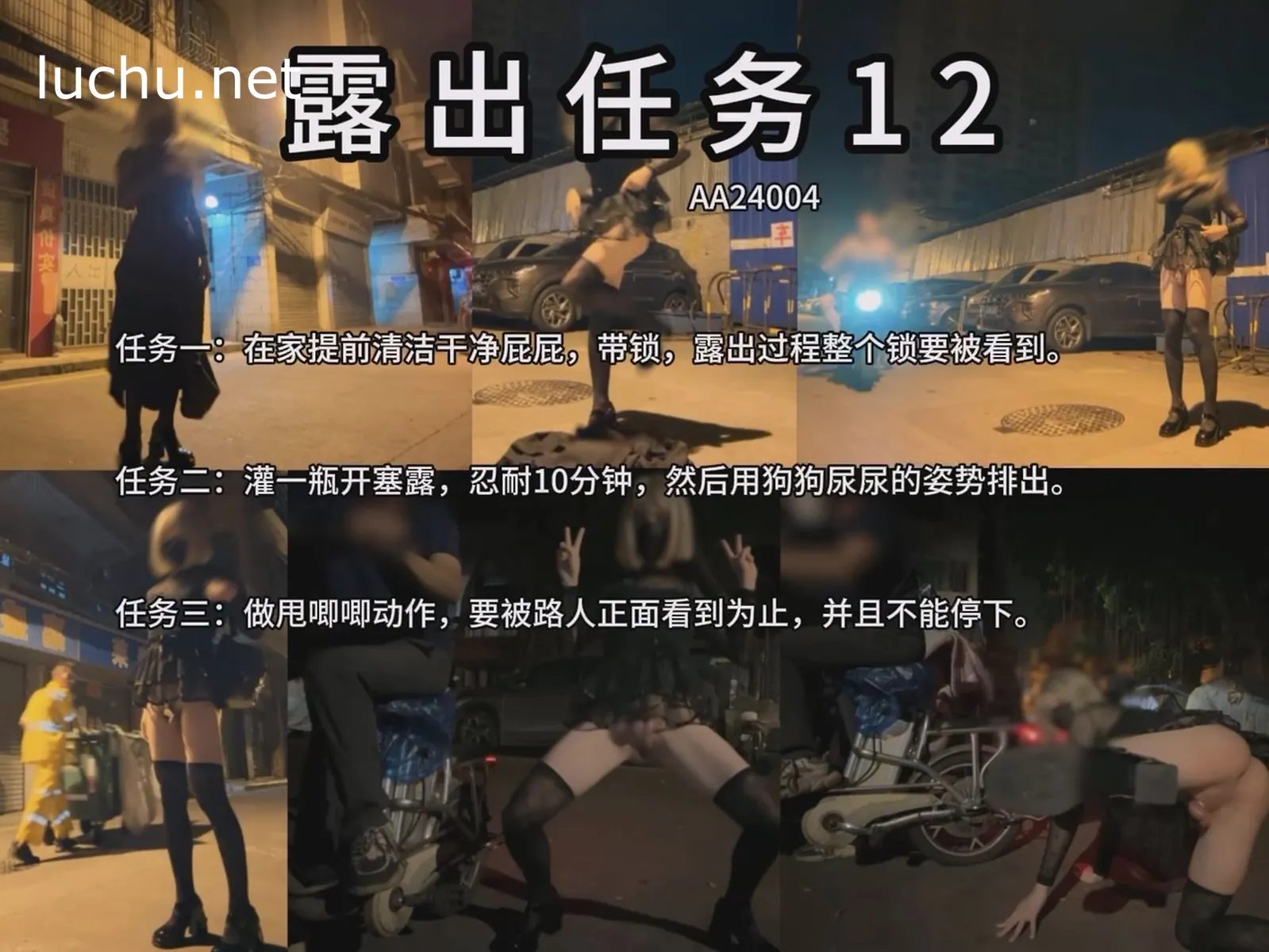 伪娘mikixka 露出任务12 夜晚露出自慰 故意给大爷发现 1V（381M）