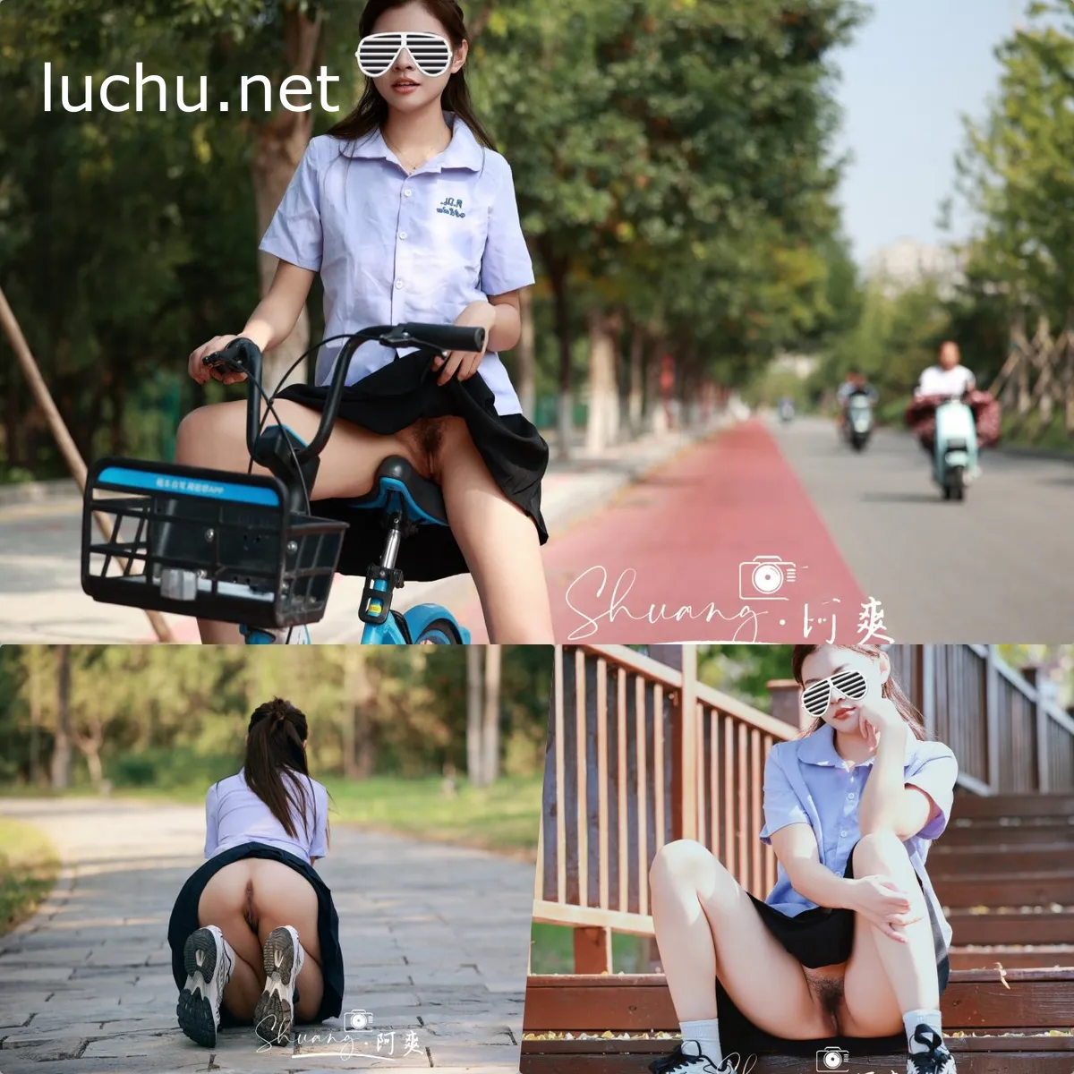 摄影师shuang·阿爽 约拍小姐姐户外露出 156P+27V (721M)