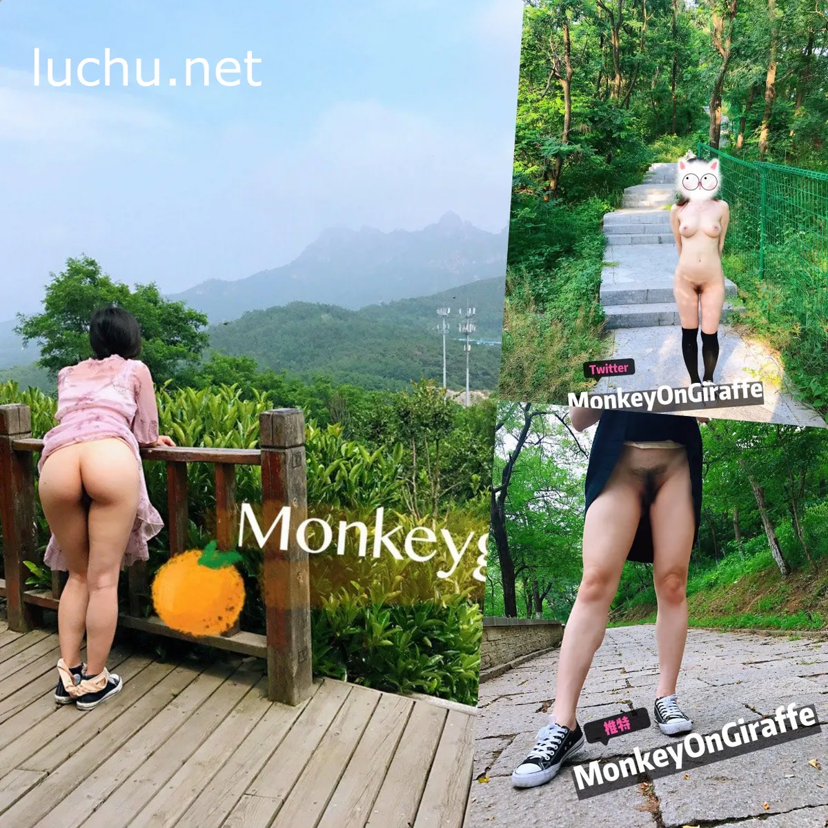 @淫荡小鹿鹿monkeygiraffe767 户外露出 居家私拍视图存档 [608P+11V/311M]