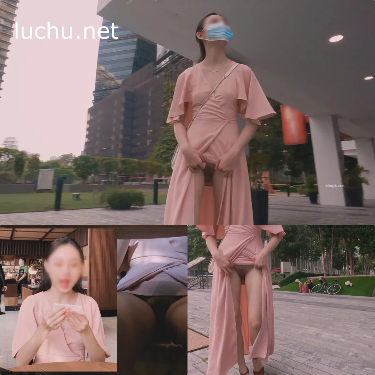 新加坡少妇MoriyaExhibit 粉色长裙餐厅人前偷偷露出 (1.67GB)