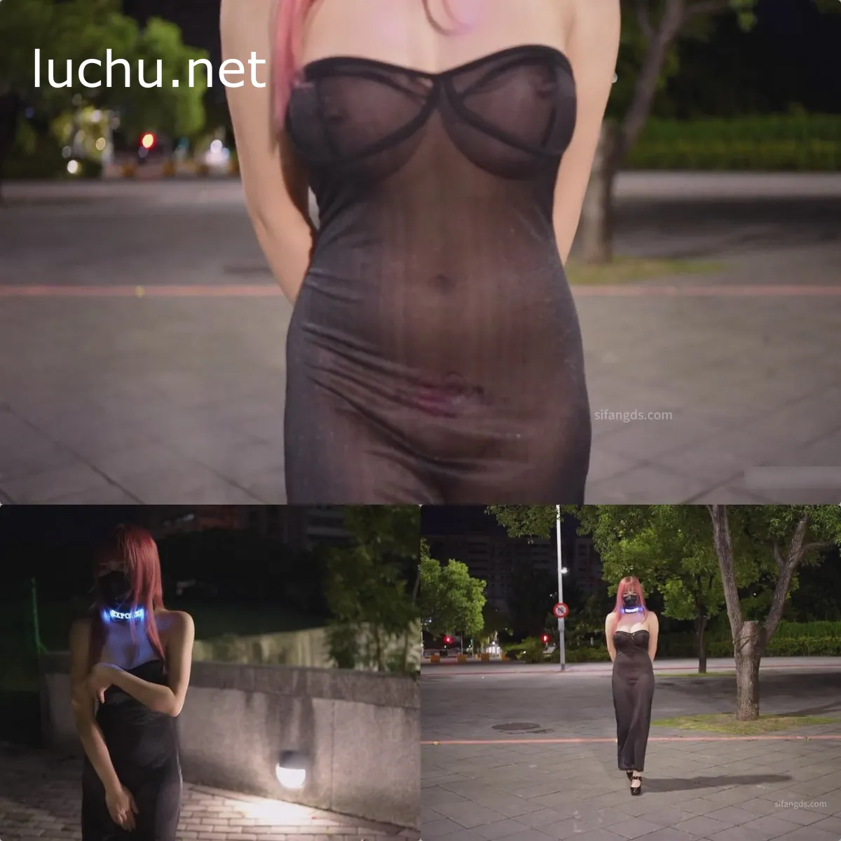 小小Q 穿着羞耻服装户外露出 公园裸行自慰 [1V/1.38GB]