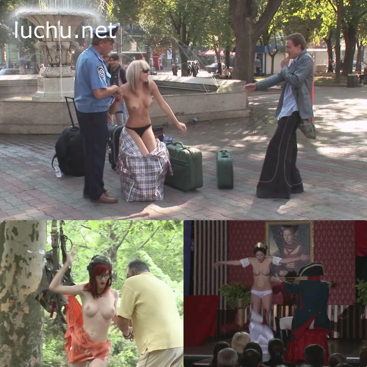 俄罗斯综艺Naked and Funny 人前故意走光露出 整蛊路人视频 1V (3.45GB)