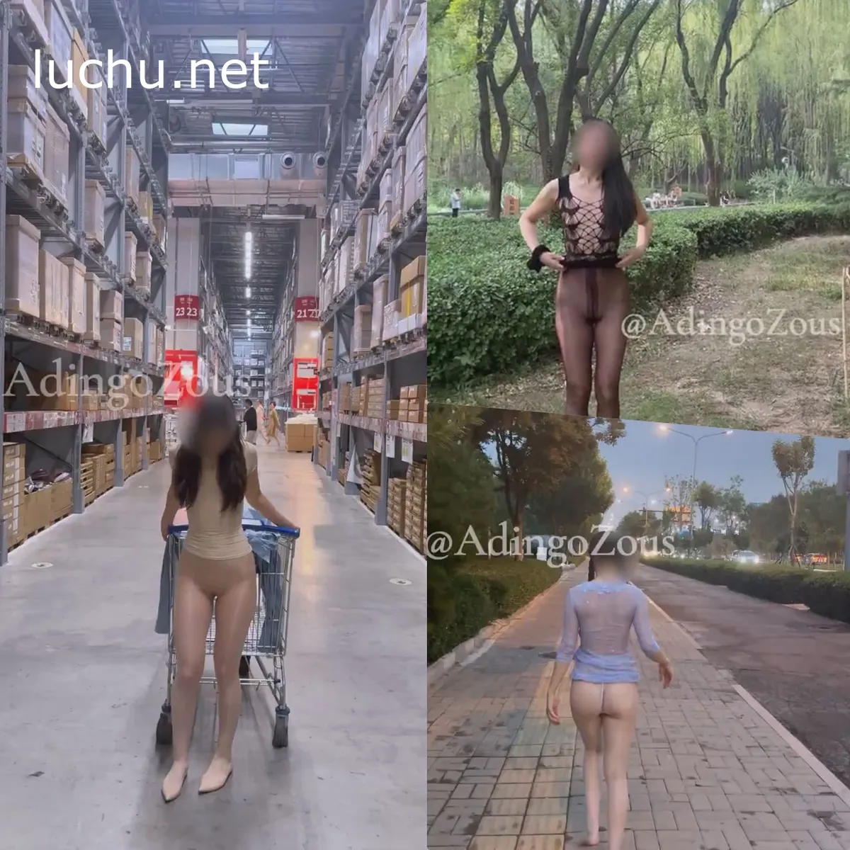 ZousAdingo@AdingoZous 推特户外露出图片视频存档 (1.10GB)