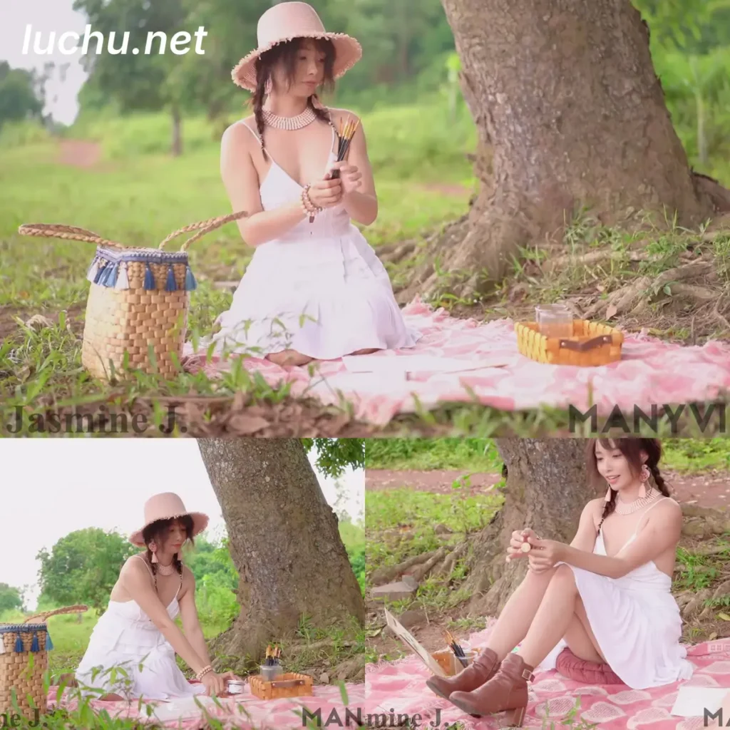凯莉Kylie (Jasmine J) 画画的女孩 (558MB)