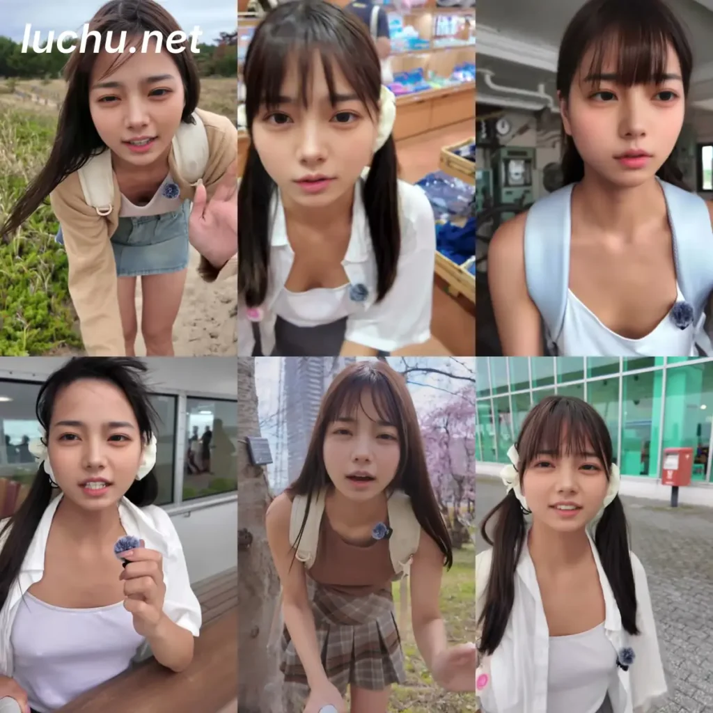 日本妹子nidone_ohasuya 户外散步走光短视频小合集 (315MB)